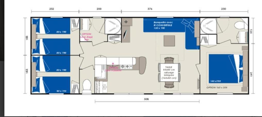 Mobilhome 741 Les Charmettes,3Ch,2Sdb,Lave Linge,Lave Vaisselle,Clim,2Wc Les Mathes Eksteriør bilde